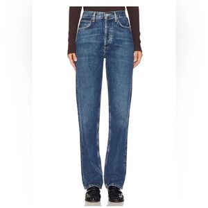 90s Pinch Waist High Rise Straight Jeans  - AGOLDE